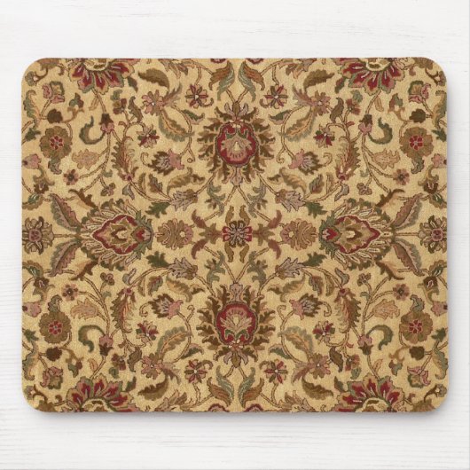 Gold Flowers Arabesque oriental tapastery Muismat (Voorkant)