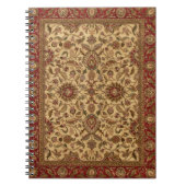 Gold Flowers Arabesque oriental tapastery Notitieboek (Voorkant)