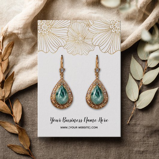 Gold Flowers die schermkaarten verdienen Visitekaartje