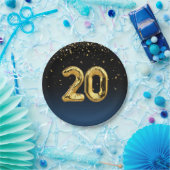 Gold Foil 20-ballonnen en Confetti Paper Bord (Feest)