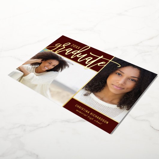 Gold Foil 2 Aankondiging van het Afstuderen op fot (Gedraaid)