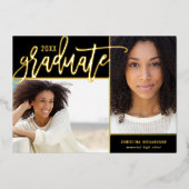 Gold Foil 2 Aankondiging van het Afstuderen op fot (Voorkant)