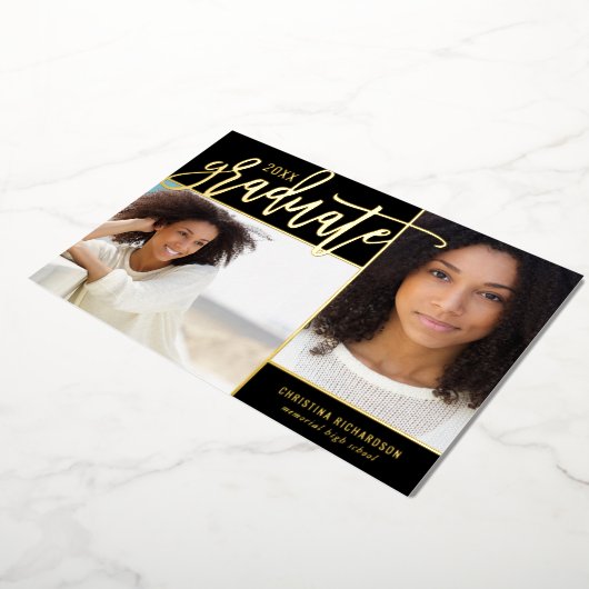Gold Foil 2 Aankondiging van het Afstuderen op fot (Gedraaid)