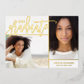 Gold Foil 2 Aankondiging van het Afstuderen op fot (Voorkant)