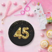 Gold Foil 45 ballonnen en Bord van Confetti Paper (Feest)