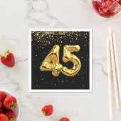 Gold Foil 45 ballonnen en Confetti Napkins Servet (Insitu)