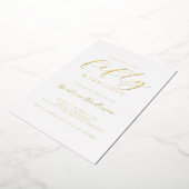 Gold Foil 50 and Fabulous Folie Uitnodiging (Gedraaid)