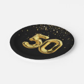 Gold Foil 50 ballonnen en Bord van Confetti Paper (Gekanteld)