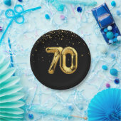 Gold Foil 70 ballonnen en Bord van Confetti Paper (Feest)