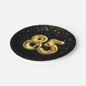 Gold Foil 85-ballonnen en Confetti Paper Bord (Gekanteld)