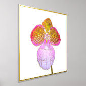 Gold Foil Accent Red Moon Orchid Print (Laagn)
