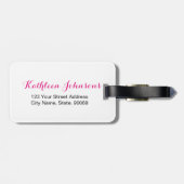 Gold Foil Ace of Spades Bagagelabel (Achterkant horizontaal)