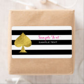 Gold Foil Ace of Spades Etiket (Insitu)