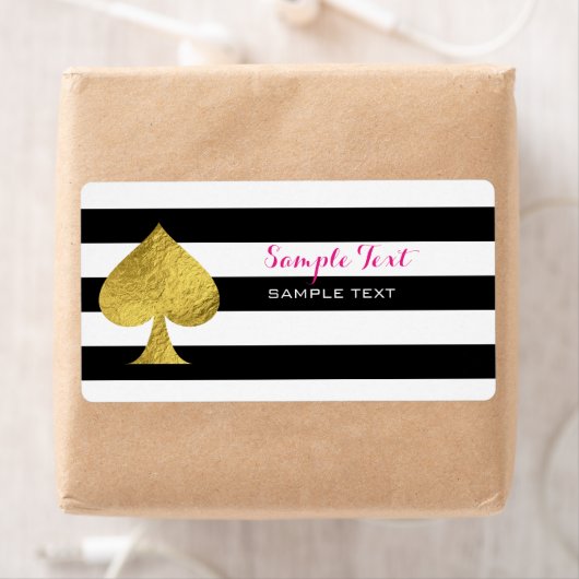 Gold Foil Ace of Spades Etiket (Insitu)