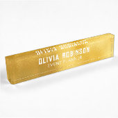 Gold Foil achtergrond Naambordje