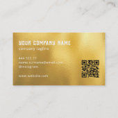 Gold Foil achtergrond Visitekaartje (Achterkant)