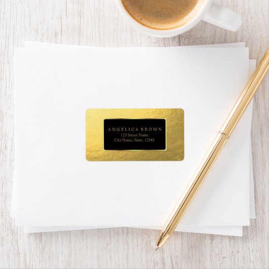 Gold Foil Adreslabel Etiket (Insitu)