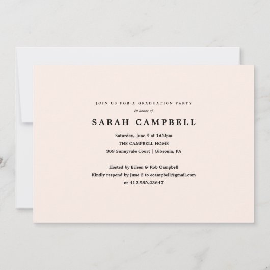 Gold Foil AFSTUDEERDER Afstuderen Card Kaart (Achterkant)