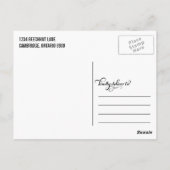 Gold Foil Afstuderen Hartelijk dank Briefkaart (Achterkant)