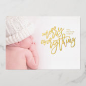 GOLD FOIL | Alles-foto Merry Folie Feestdagenkaart (Voorkant)