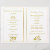 Gold foil ampersand scroll leaf bruiloft (Achterkant)