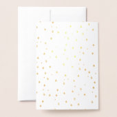 gold foil angel Merry Christmas card Folie Kaarten (Met envelop)