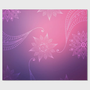 Gold Foil Arabian Bollywood Cadeaupapier