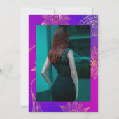 Gold Foil Arabian Bollywood Celebration of Life Kaart (Achterkant)