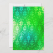 Gold Foil Arabian Bollywood Shower bij Mail Kaart (Achterkant)