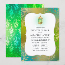 Gold Foil Arabian Bollywood Shower bij Mail Kaart
