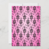 Gold Foil Arabian Bollywood Vrijgezellenfeest Kaart (Achterkant)