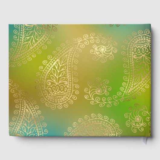 Gold Foil Arabian Gastenboek (Achterkant)