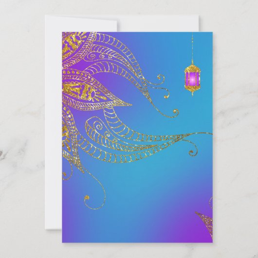 Gold Foil Arabian Nights Kaart (Achterkant)