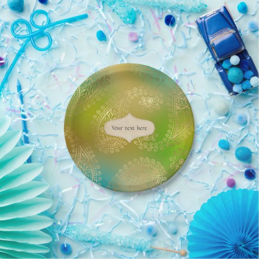 Gold Foil Arabian Papieren Bordje (Feest)