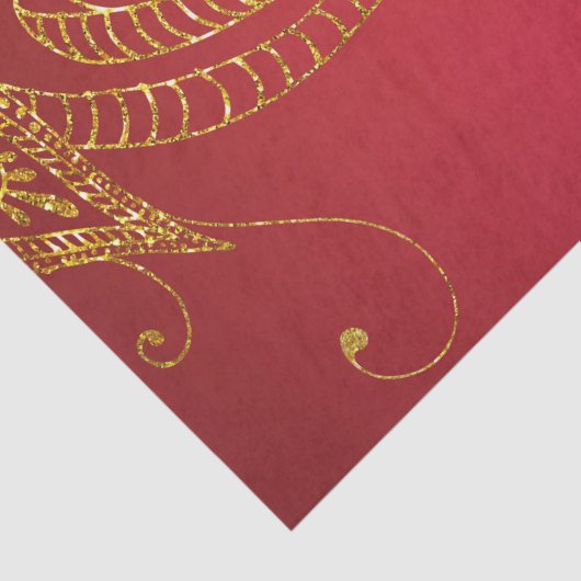 Gold Foil Arabian Tissuepapier (Detail)