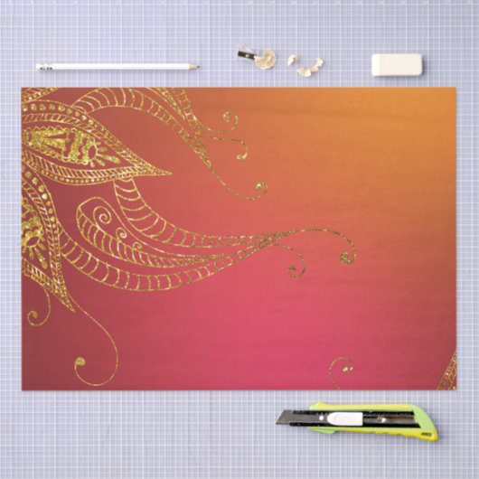Gold Foil Arabian Tissuepapier (Craft)