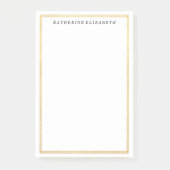 Gold Foil Art Deco Border Persoonlijke notitiepad Post-it® Notes (Voorkant)