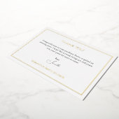 Gold Foil Art Sale Dank u kaart Sjabloon (Gedraaid)