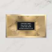 Gold Foil artistiek | Metaalgoud Visitekaartje (Achterkant)