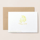 Gold Foil - Autumn Weddenschap Hartelijk dank Folie Kaarten (Met envelop)