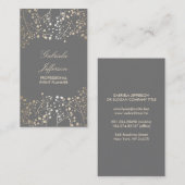 Gold Foil Baby's Breath Chic Visitekaartje (Voorkant / Achterkant)