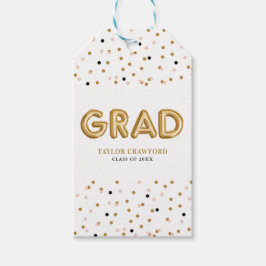 Gold Foil ballon | AFSTUDEREN CONFETTI STIPPEN Cadeaulabel