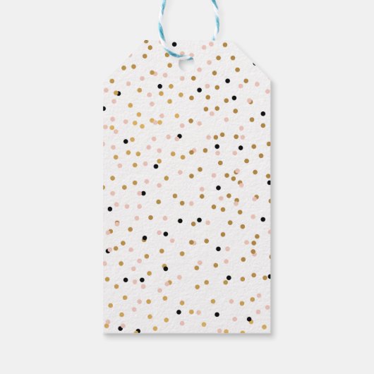 Gold Foil ballon | AFSTUDEREN CONFETTI STIPPEN Cadeaulabel (Achterkant)