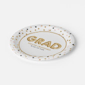 Gold Foil ballon | AFSTUDEREN CONFETTI STIPPEN Papieren Bordje (Gekanteld)