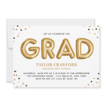 Gold Foil Ballon Confetti Stippen Graduparty