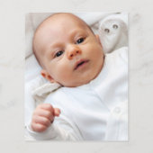 Gold Foil ballon en Confetti 1e verjaardag Foto Flyer (Achterkant)