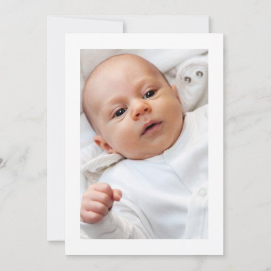 Gold Foil ballon en Confetti 1e verjaardag Foto Kaart (Achterkant)