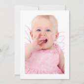 Gold Foil ballon en Confetti 3e verjaardag Foto Kaart (Achterkant)