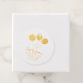 Gold Foil Balloons Baby shower Favor Gift Label (Met doos)
