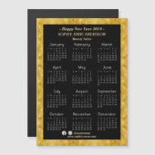 Gold Foil Beauty Salon Mini Kalender 2019 (Voorkant / Achterkant)